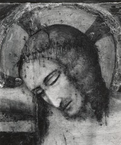 The Metropolitan Museum of Art — Pietro da Rimini - sec. XIV - Cristo crocifisso — particolare, volto di Cristo